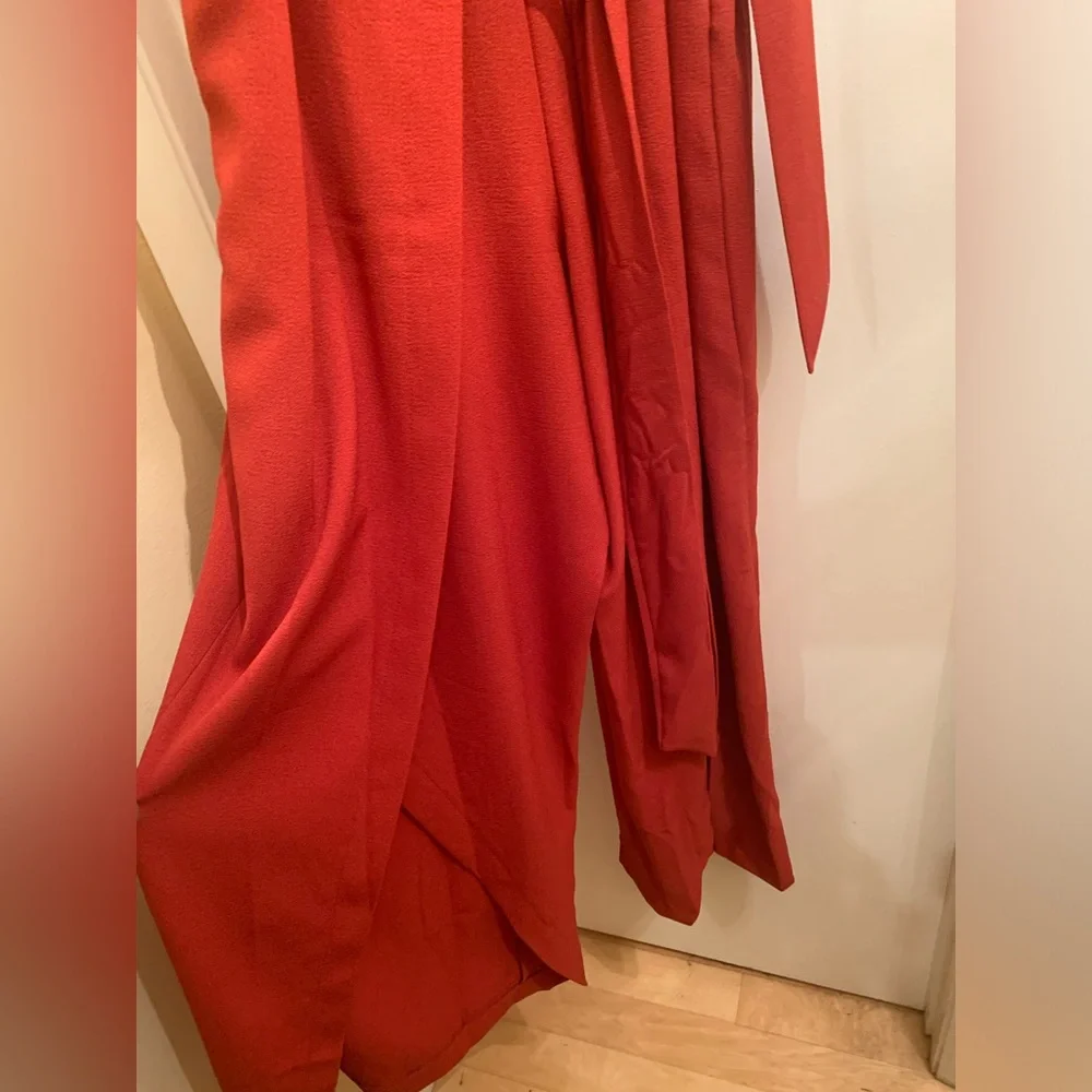 I.N.C. Sleeveless Jumpsuit with belt and pleated front. - Picture 2 of 6